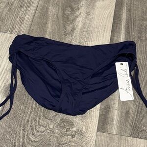 Anne Cole Navy Blue One Piece Swim Cover or Bottom